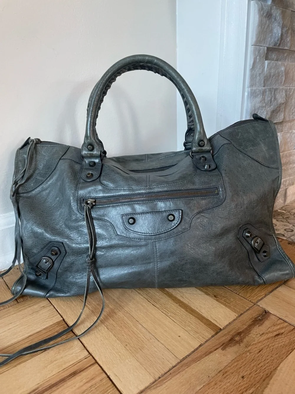 Balenciaga Work Bag RH | Vintage Leather | Muted Green | Authenticated - Picture 2 of 12